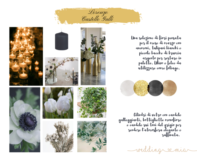 wedding party planner torino moodboard